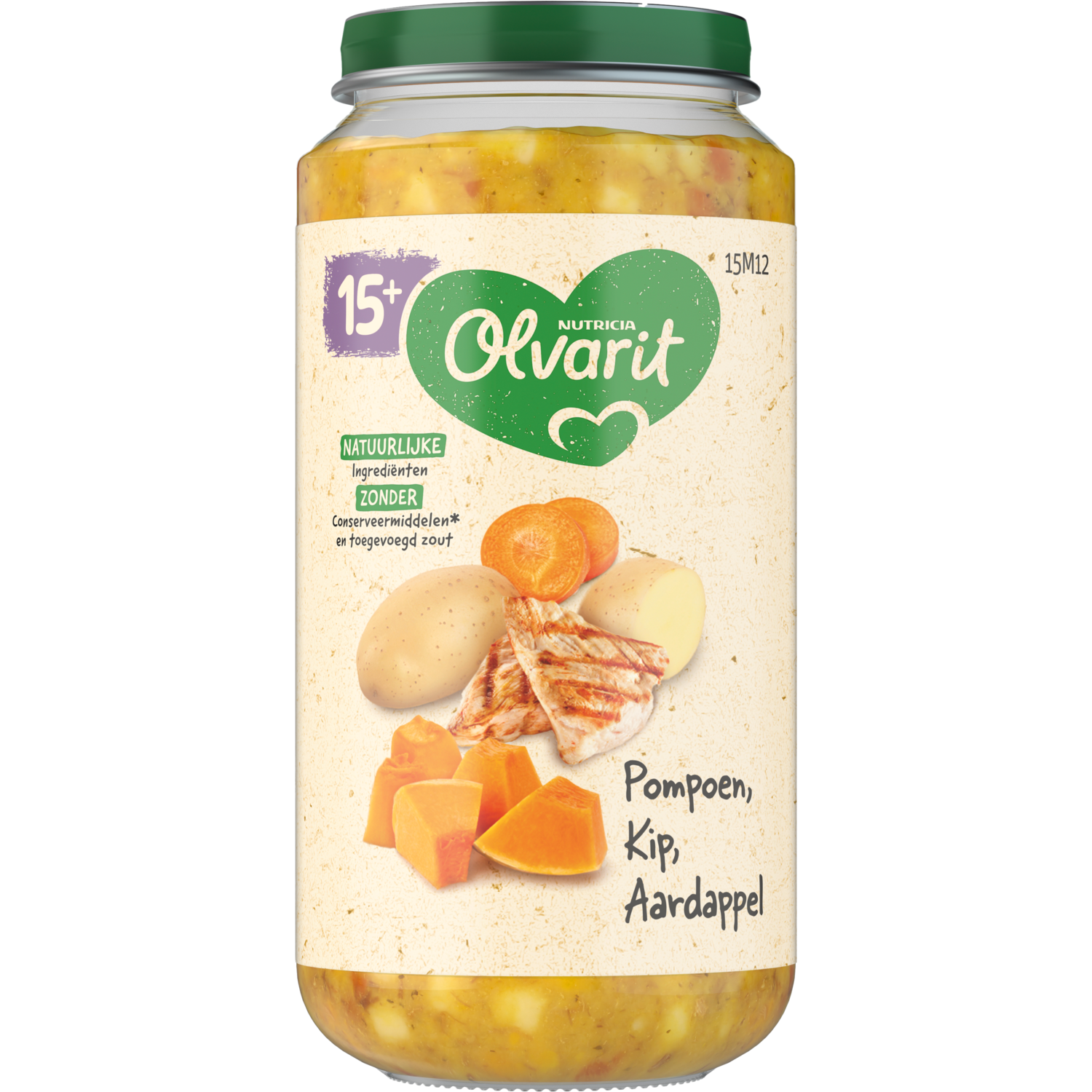 Olvarit 15m12 pompoen-kip-aardappel