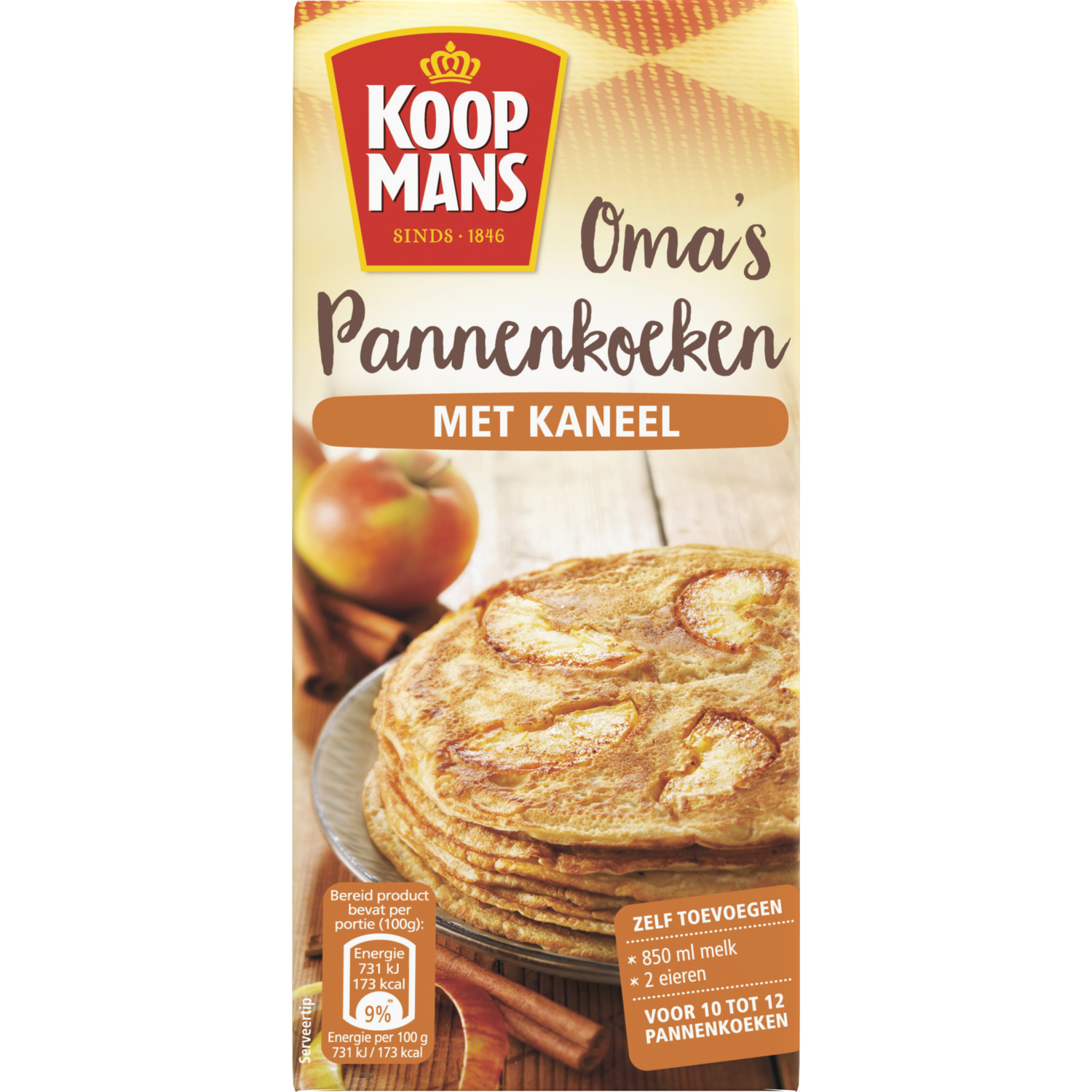 Koopmans Mix voor oma's pannenkoek kaneel