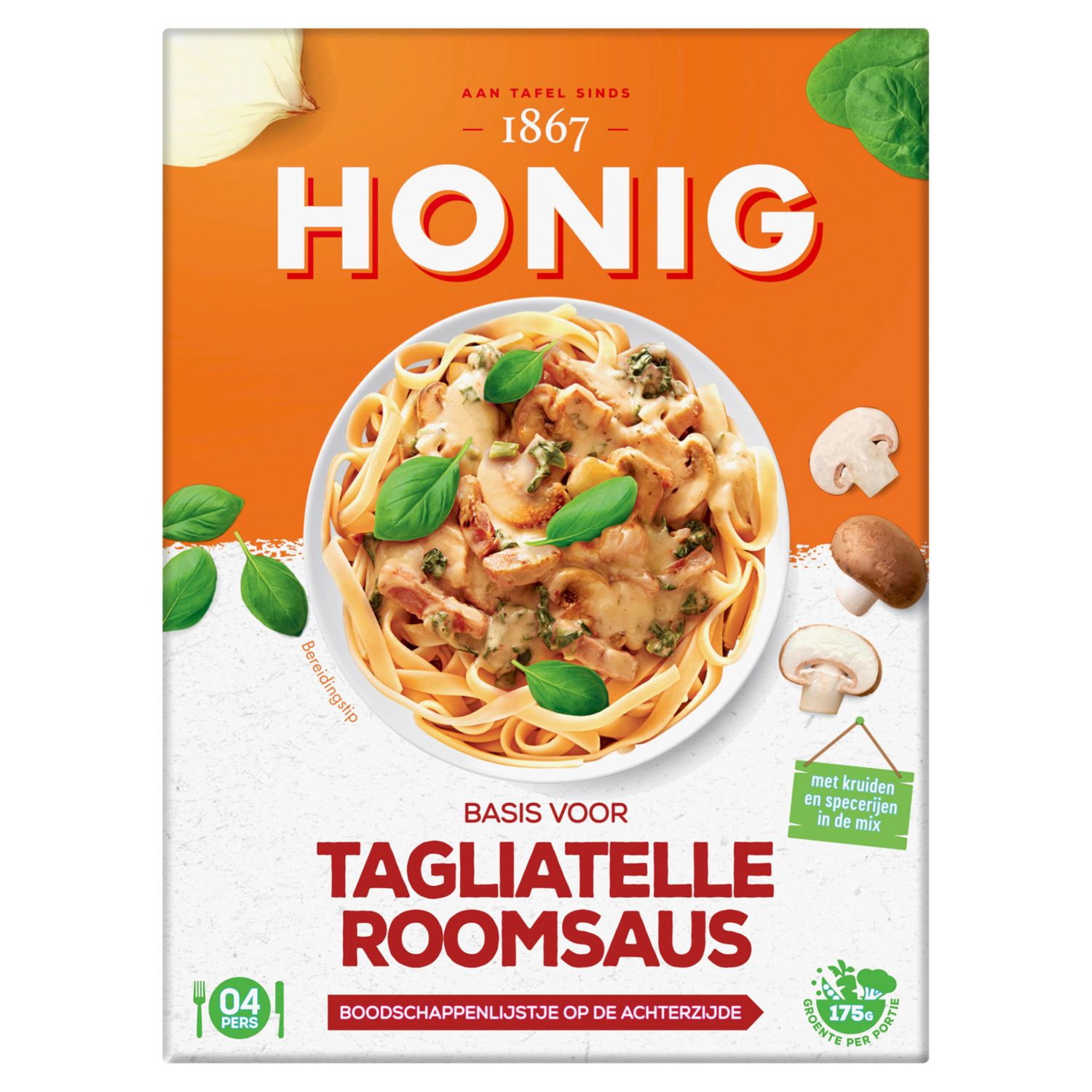 Honig Kruidenmix tagliatelle roomsaus