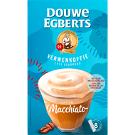Douwe Egberts Oploskoffie latte macchiato 8 st Foto van Douwe Egberts Oploskoffie latte macchiato 8 st