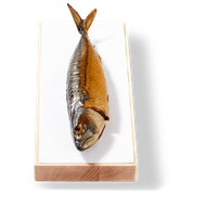 1 de Beste Makreel heel gerookt Foto van 1 de Beste Makreel heel gerookt