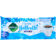 Melkan Koffiemelkcups halfvol 10 pack Foto van Melkan Koffiemelkcups halfvol 10 pack