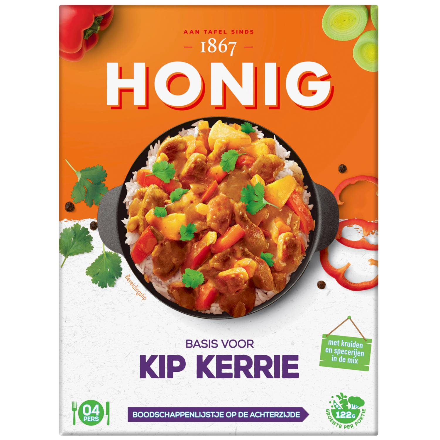 Honig Kruidenmix kip kerrie