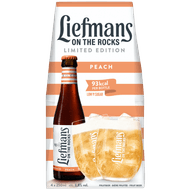 Liefmans Fruitbier peach 4x25 cl Foto van Liefmans Fruitbier peach 4x25 cl