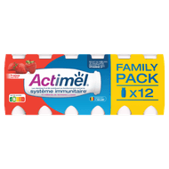 Foto van Danone Actimel drink aardbei 12-pack 100ml