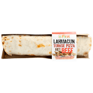 Firat Turkse pizza beefdoner Foto van Firat Turkse pizza beefdoner