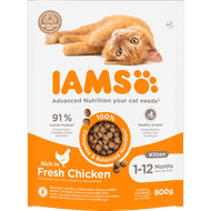 Iams Kattenvoer kitten met verse kip Foto van Iams Kattenvoer kitten met verse kip