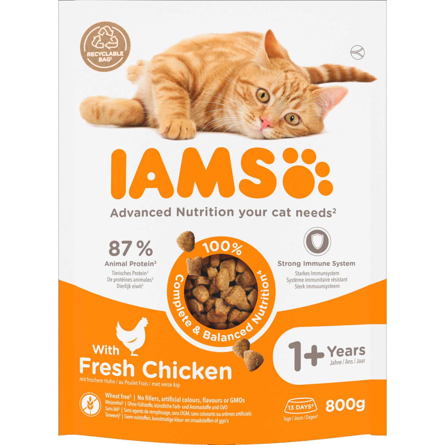 Iams Kattenvoer vitality met verse kip