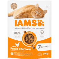Iams Kattenvoer vitality senior met verse kip Foto van Iams Kattenvoer vitality senior met verse kip
