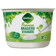 Melkan Milde franse kwark mager Foto van Melkan Milde franse kwark mager
