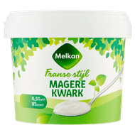 Melkan Franse kwark mager Foto van Melkan Franse kwark mager