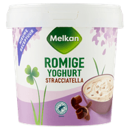 Melkan Romige yoghurt stracciatella Foto van Melkan Romige yoghurt stracciatella