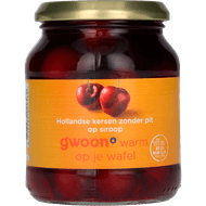 G'woon Kersen zonder pit op siroop 340 g