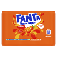 Foto van Fanta Orange no sugar 12x33 cl