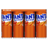 Foto van Fanta Orange no sugar 8x25 cl