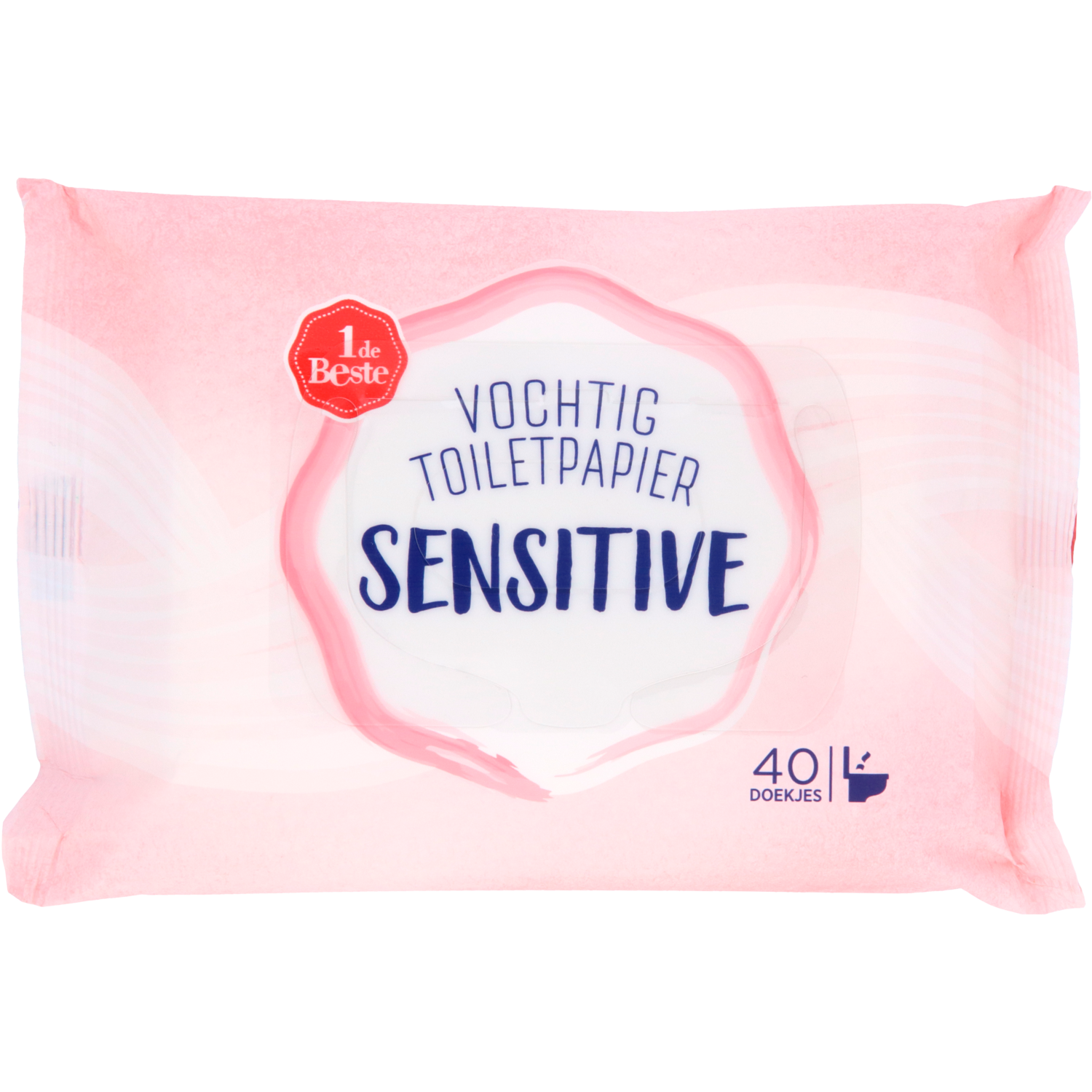 1 de Beste Vochtig toiletpapier gevoelige huid 40st