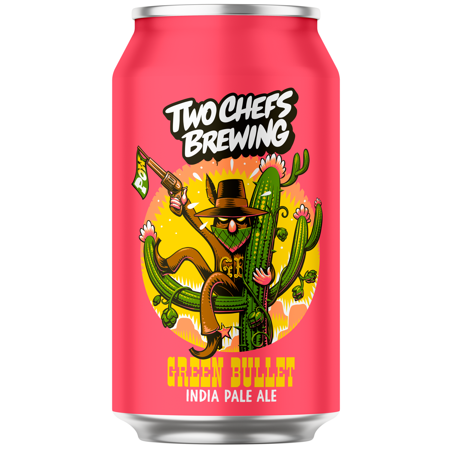 Two chefs brewing Green bullet india pale ale