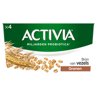 Activia Yoghurt granen 4 stuks Foto van Activia Yoghurt granen 4 stuks