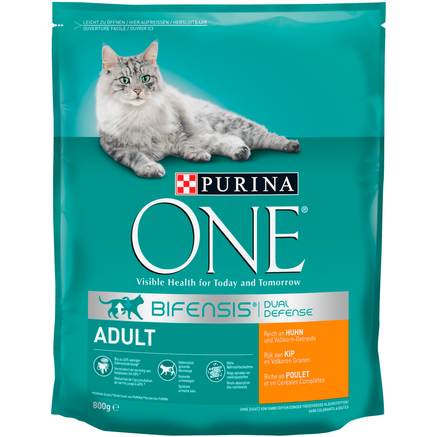 Purina One Kattenvoer adult kip & volkoren granen