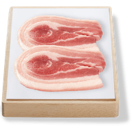 Vleeschmeesters Speklap naturel 2 st. Foto van Vleeschmeesters Speklap naturel 2 st.