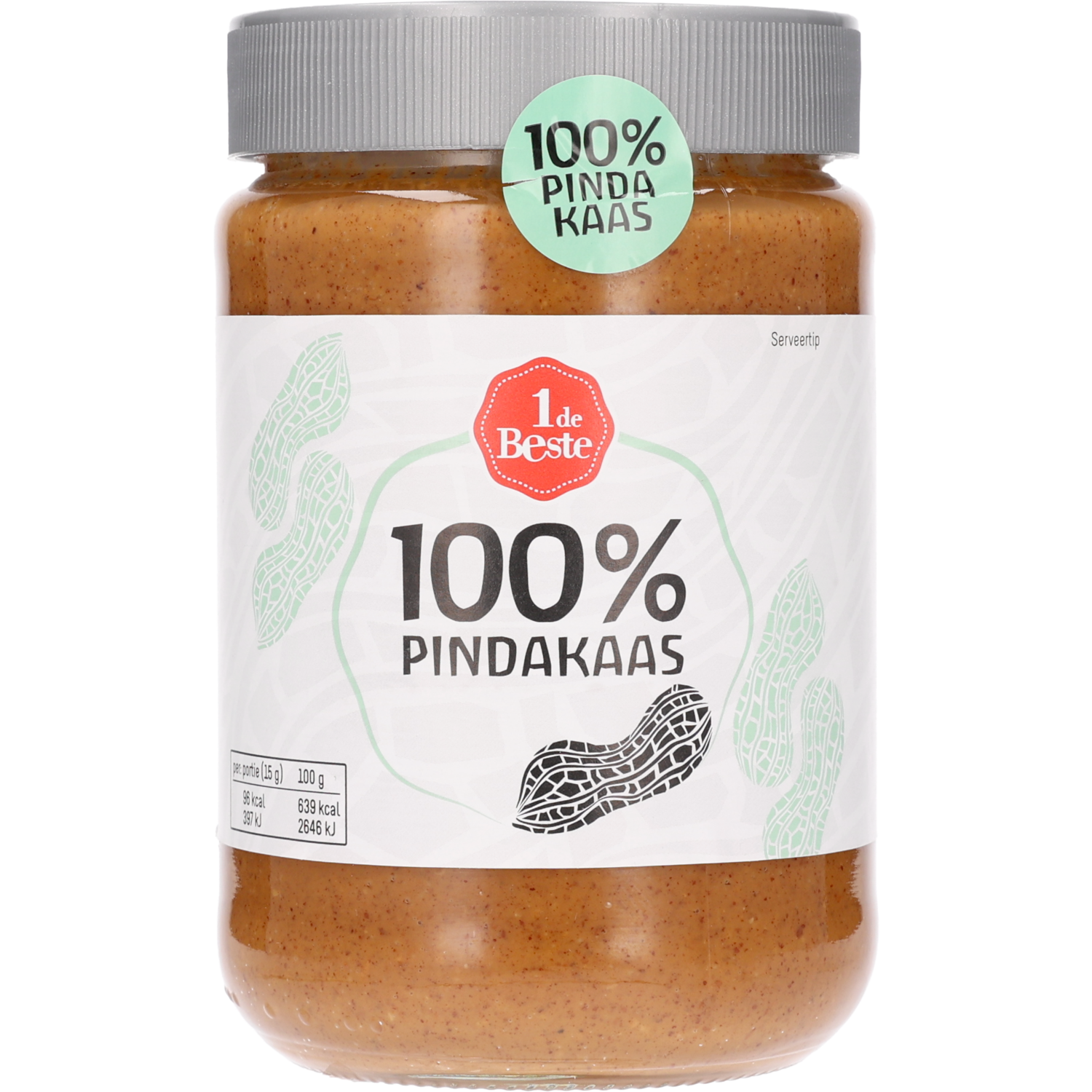 1 de Beste 100% pindakaas