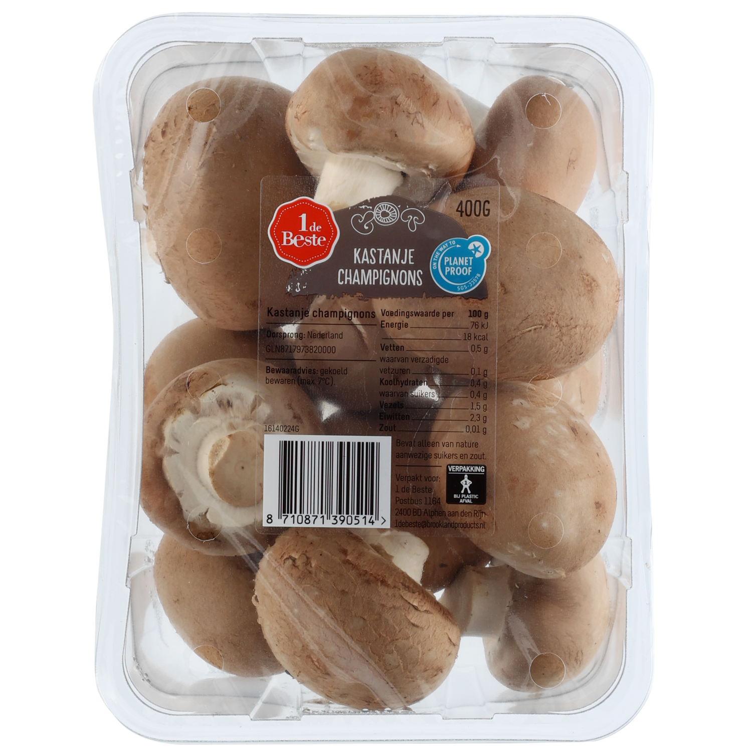 1 de Beste Kastanje champignons middel