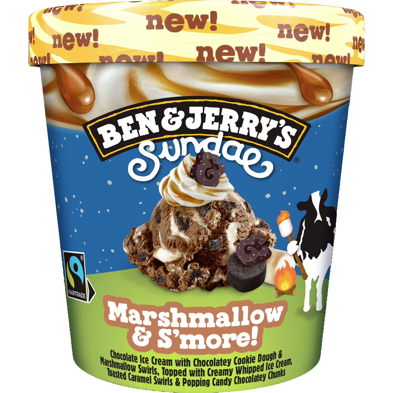 Ben & Jerry's Sundae marshmallow & s'more!