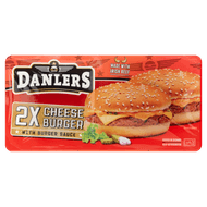 Danlers Premium cheeseburger 2 stuks Foto van Danlers Premium cheeseburger 2 stuks