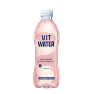 Foto van Vitwater Hydrate rabarber aardbei