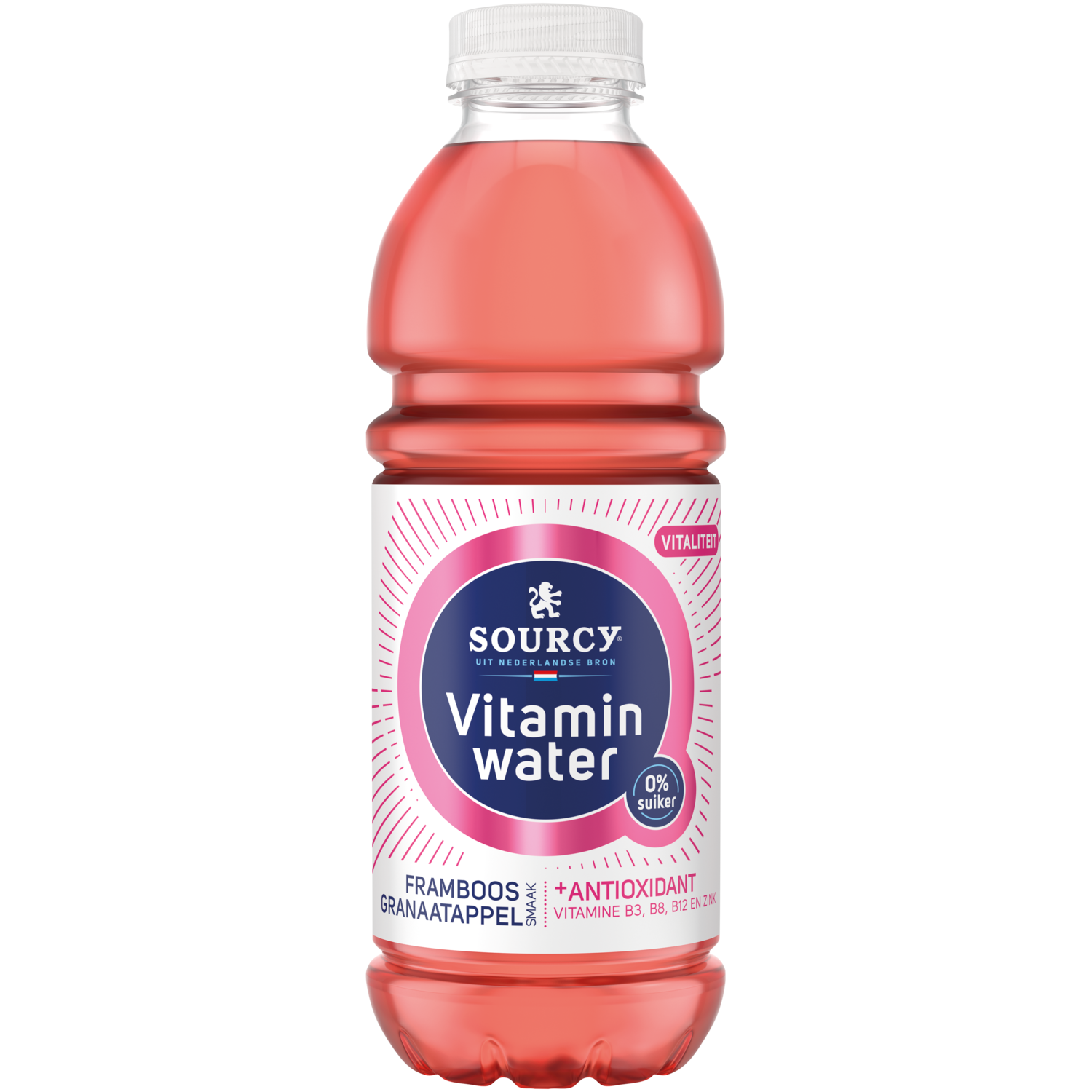 Sourcy Vitaminwater framboos-granaatappel