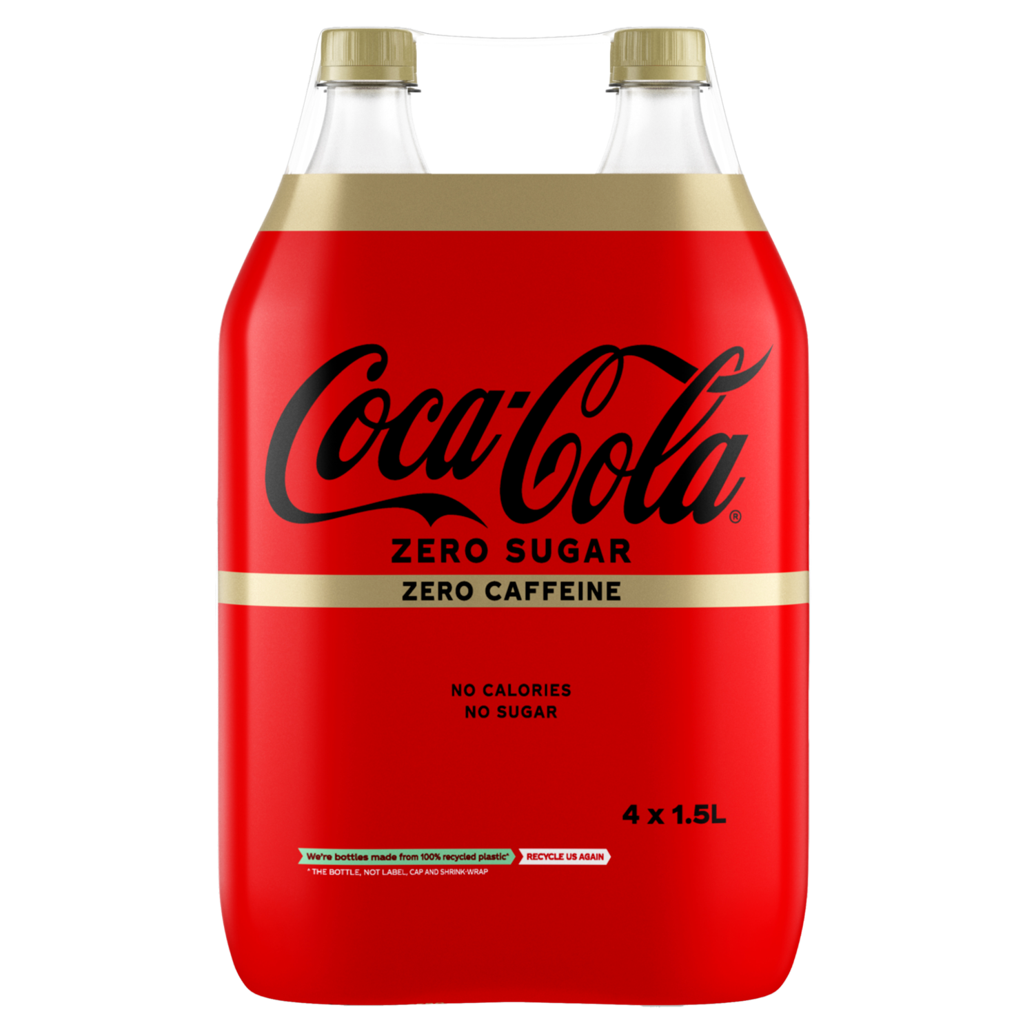 Coca-Cola Zero caffeinevrij 4x 1.5 l