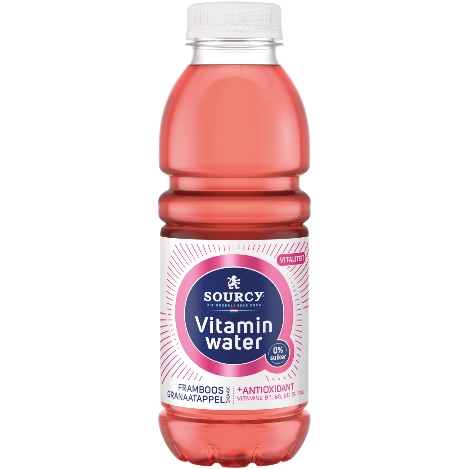 Sourcy Vitaminwater framboos-granaatappel