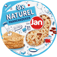 Jan Pannenkoeken naturel 8 stuks Foto van Jan Pannenkoeken naturel 8 stuks