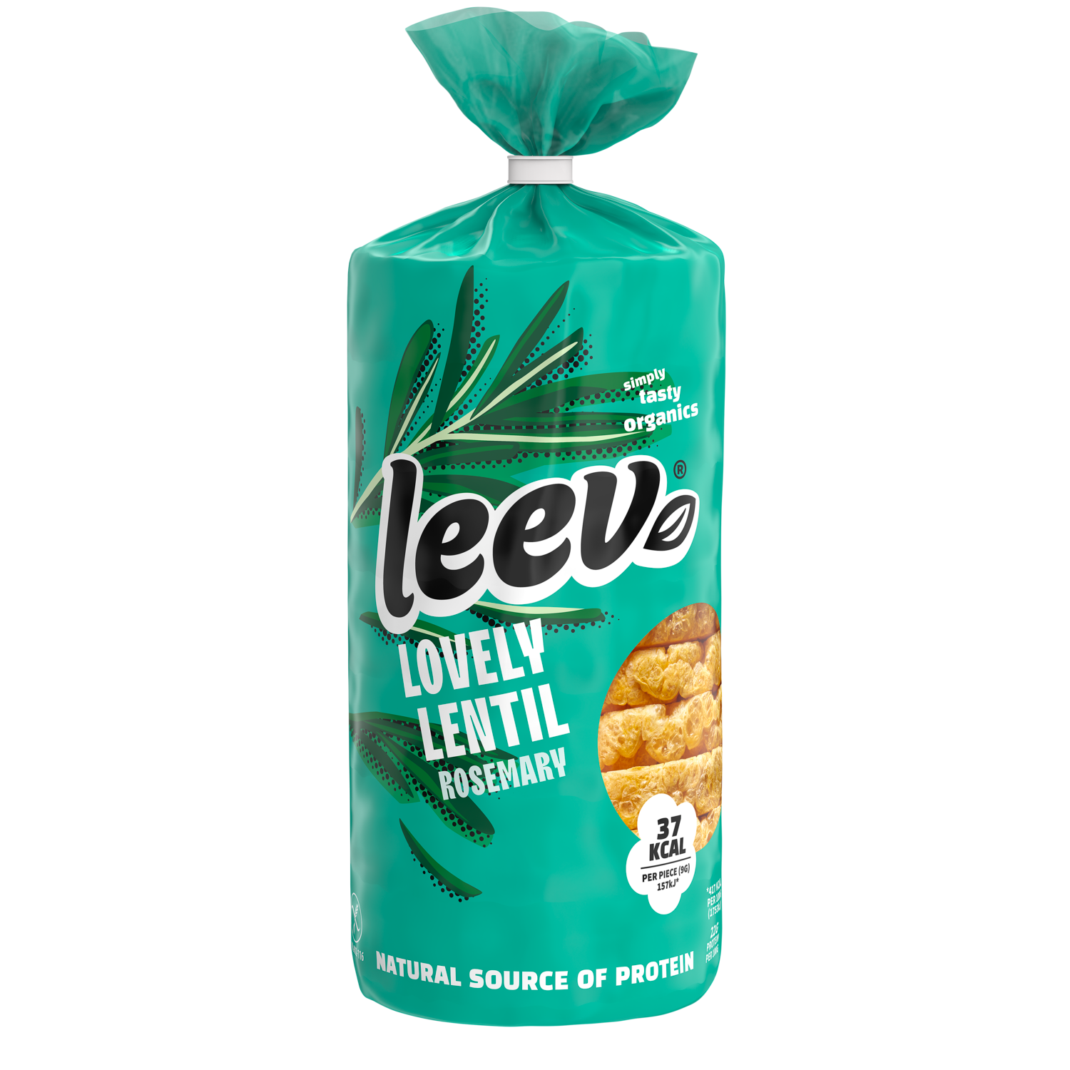 Leev Bio lentil wafels rosemary