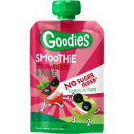 Goodies Knijpzakje smoothie aardbei & appel Foto van Goodies Knijpzakje smoothie aardbei & appel