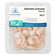 Klaas Puul Gekookte garnalen Foto van Klaas Puul Gekookte garnalen