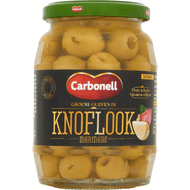 Foto van Carbonell Groene olijven in knoflook marinade