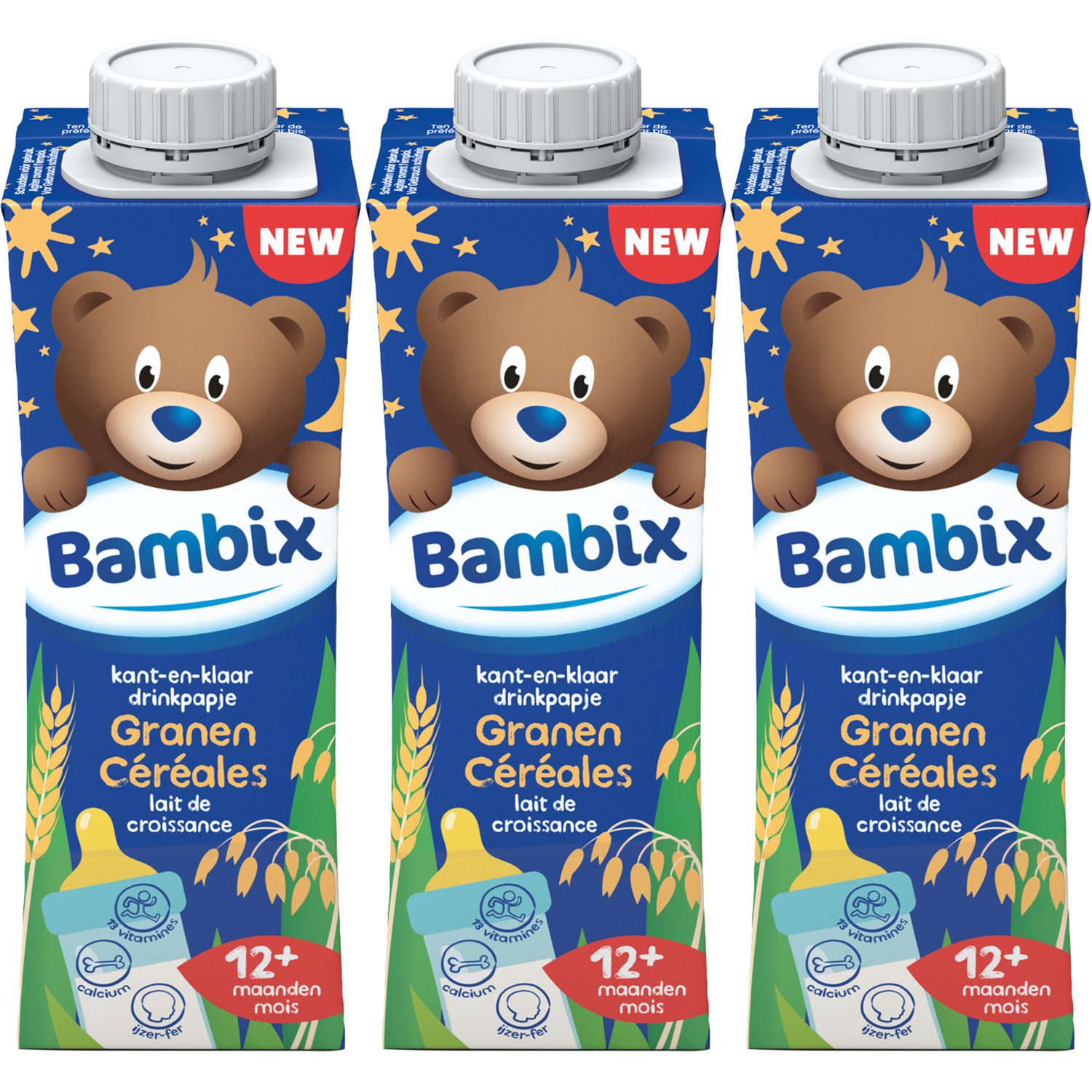 Bambix Drinkpapje granen 12+ maanden 3-pack