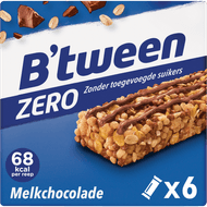 Foto van Hero Btween zero granenreep melkchocolade 6 stuks