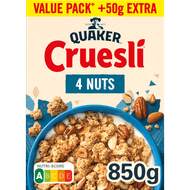 Quaker Cruesli 4 noten Foto van Quaker Cruesli 4 noten