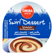 Omira Pudding chocolade- en vanille Foto van Omira Pudding chocolade- en vanille