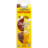 Melkunie Dubbelvla chocolade vanille Foto van Melkunie Dubbelvla chocolade vanille