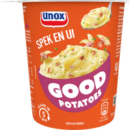 Unox Good potatoes spek met ui Foto van Unox Good potatoes spek met ui