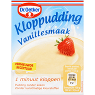 Dr. Oetker Kloppudding vanille Foto van Dr. Oetker Kloppudding vanille