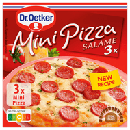 Dr. Oetker Mini pizza salame 3 stuks Foto van Dr. Oetker Mini pizza salame 3 stuks