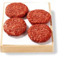 Vleeschmeesters Runderhamburger 4 st. Foto van Vleeschmeesters Runderhamburger 4 st.
