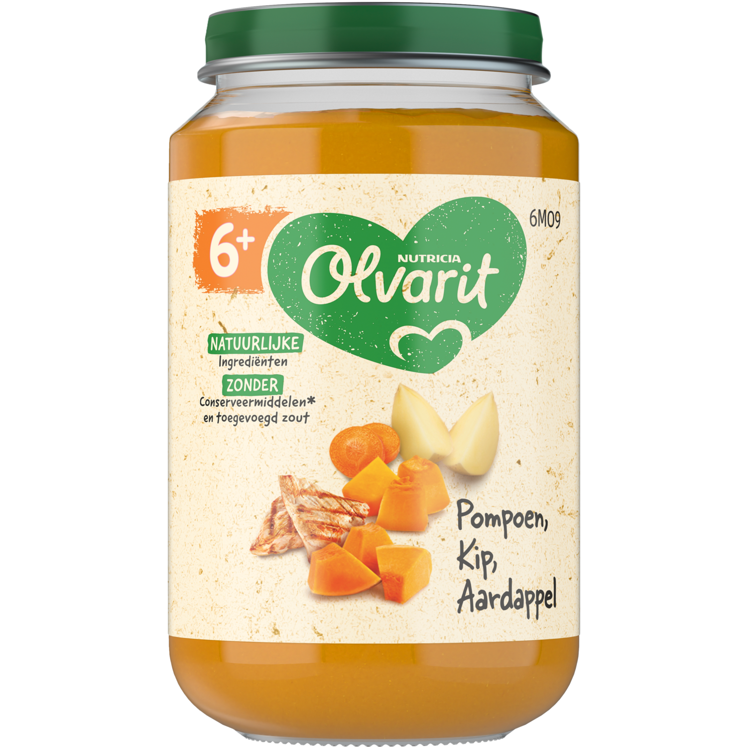 Olvarit 6+ Maanden Pompoen Kip Aardappel