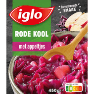 Foto van Iglo Rode kool met appel deelblokjes