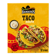 Banderos Taco schelpen 12 stuks Foto van Banderos Taco schelpen 12 stuks