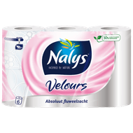 Nalys Toiletpapier velours 6-rol Foto van Nalys Toiletpapier velours 6-rol